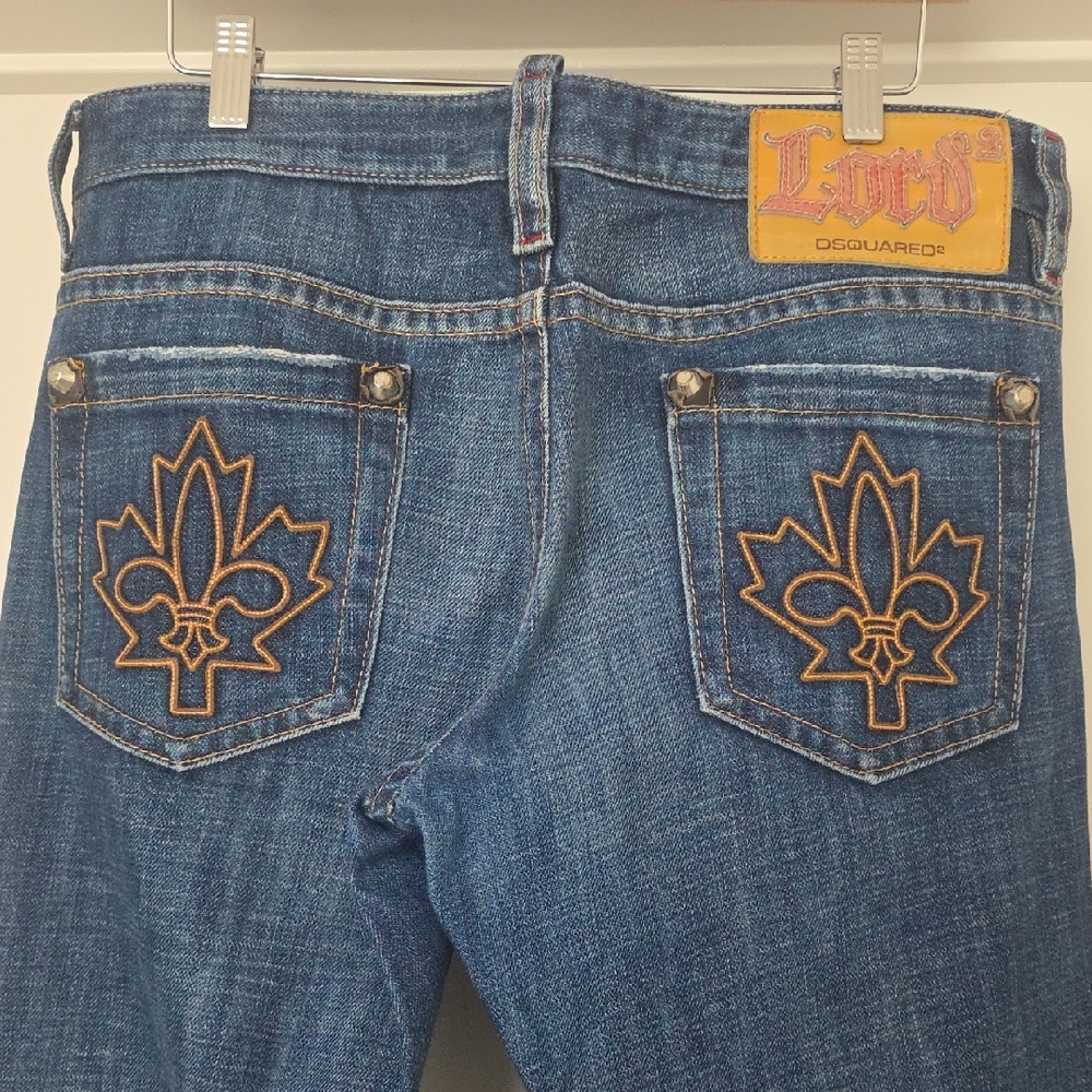 DSQUARED2 Denim Jeans with Maple Leaf Design 34/34